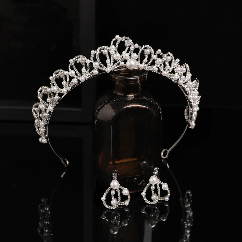 Crystal and Pearl Bridal Crown