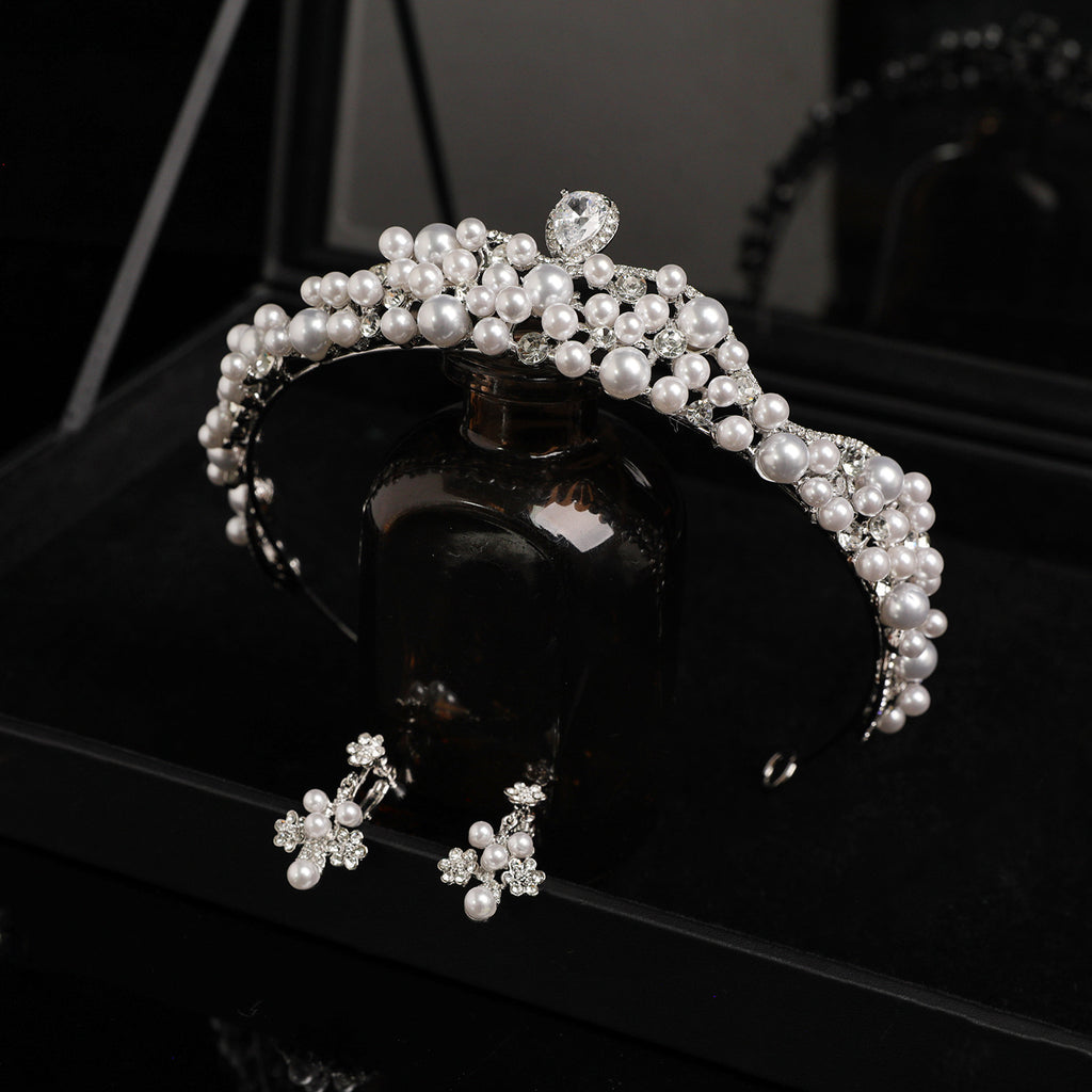 Zircon and Pearl Bridal Crown