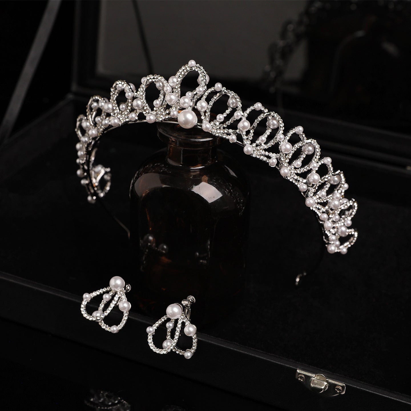 Crystal and Pearl Bridal Crown