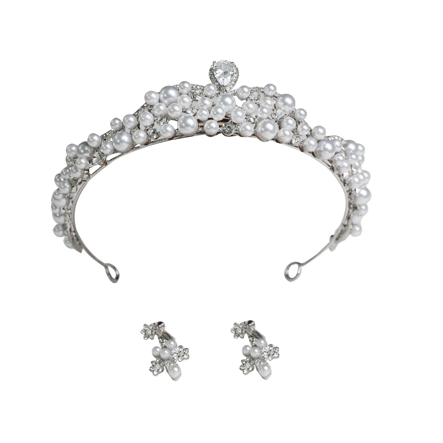 Zircon and Pearl Bridal Crown