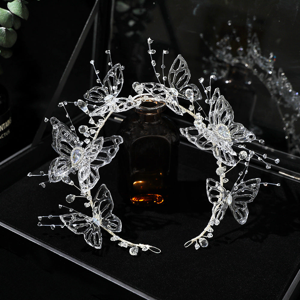 Crystal Butterfly Bridal Crown