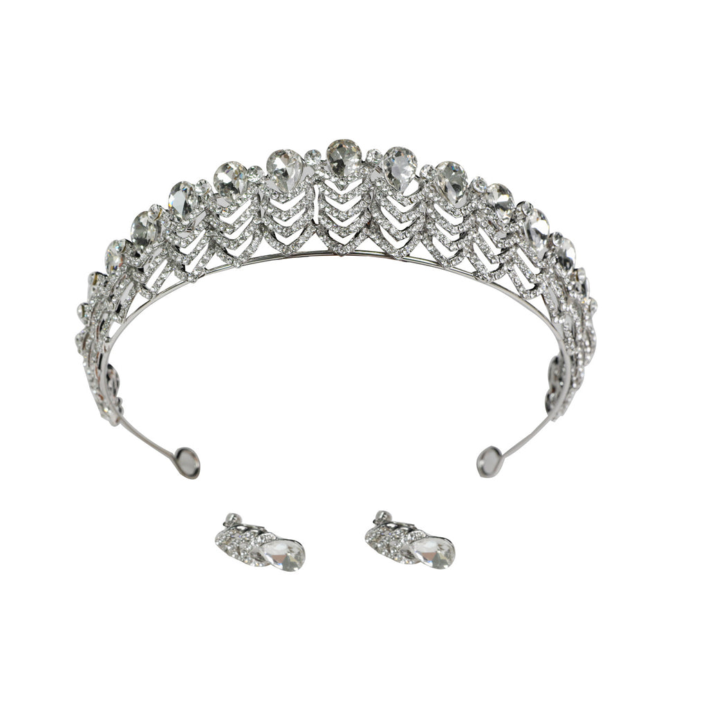 Full-Circle Crystal Bridal Crown