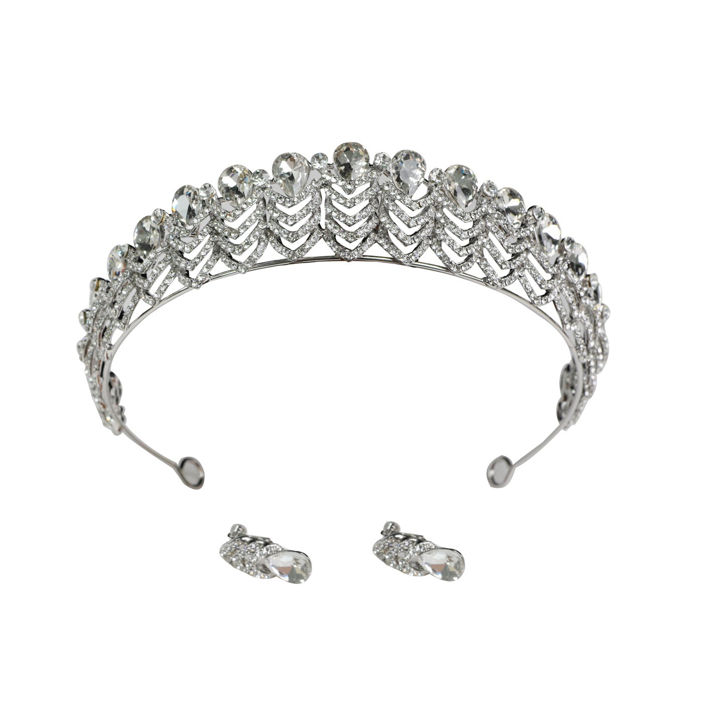 Full-Circle Crystal Bridal Crown