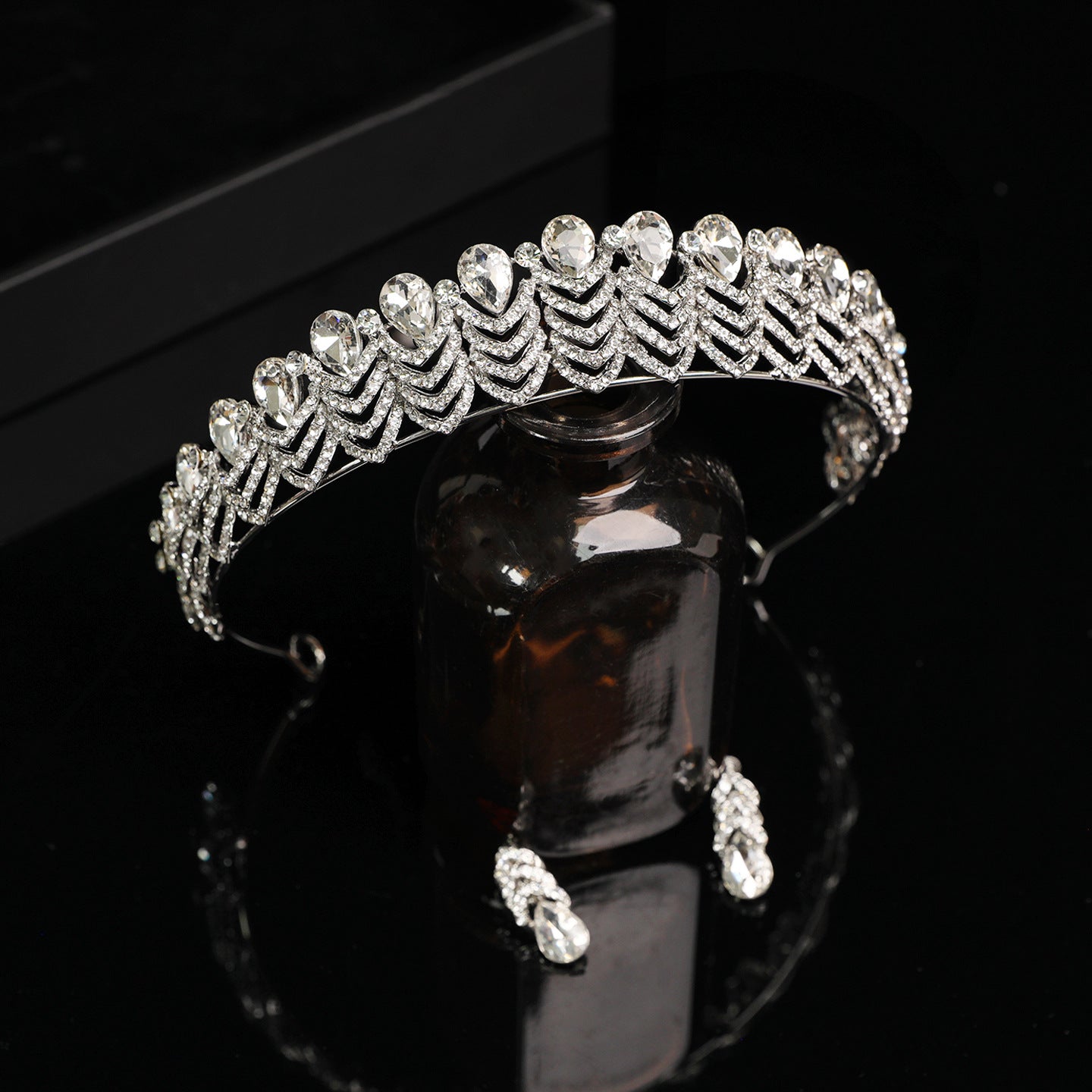 Full-Circle Crystal Bridal Crown