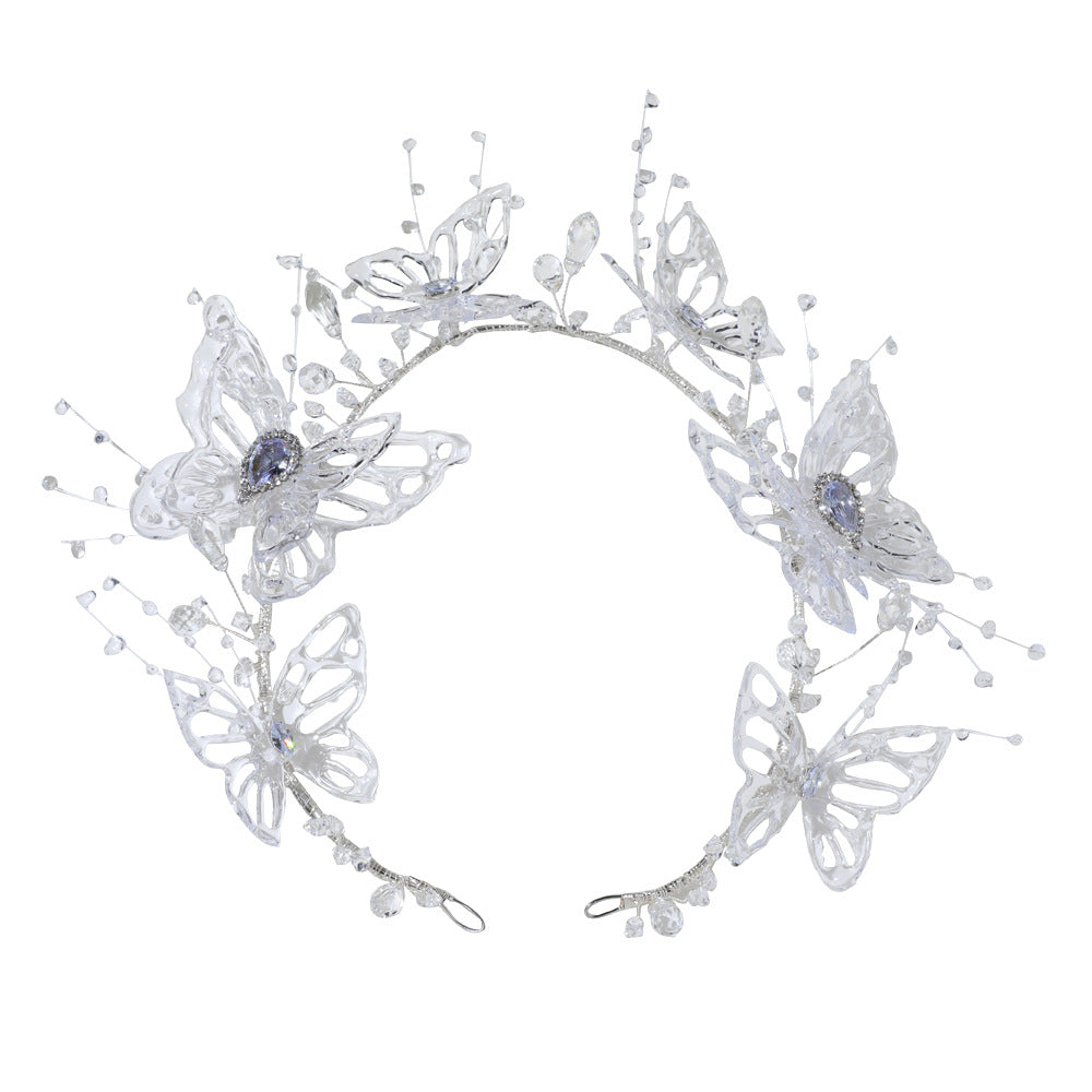 Crystal Butterfly Bridal Crown