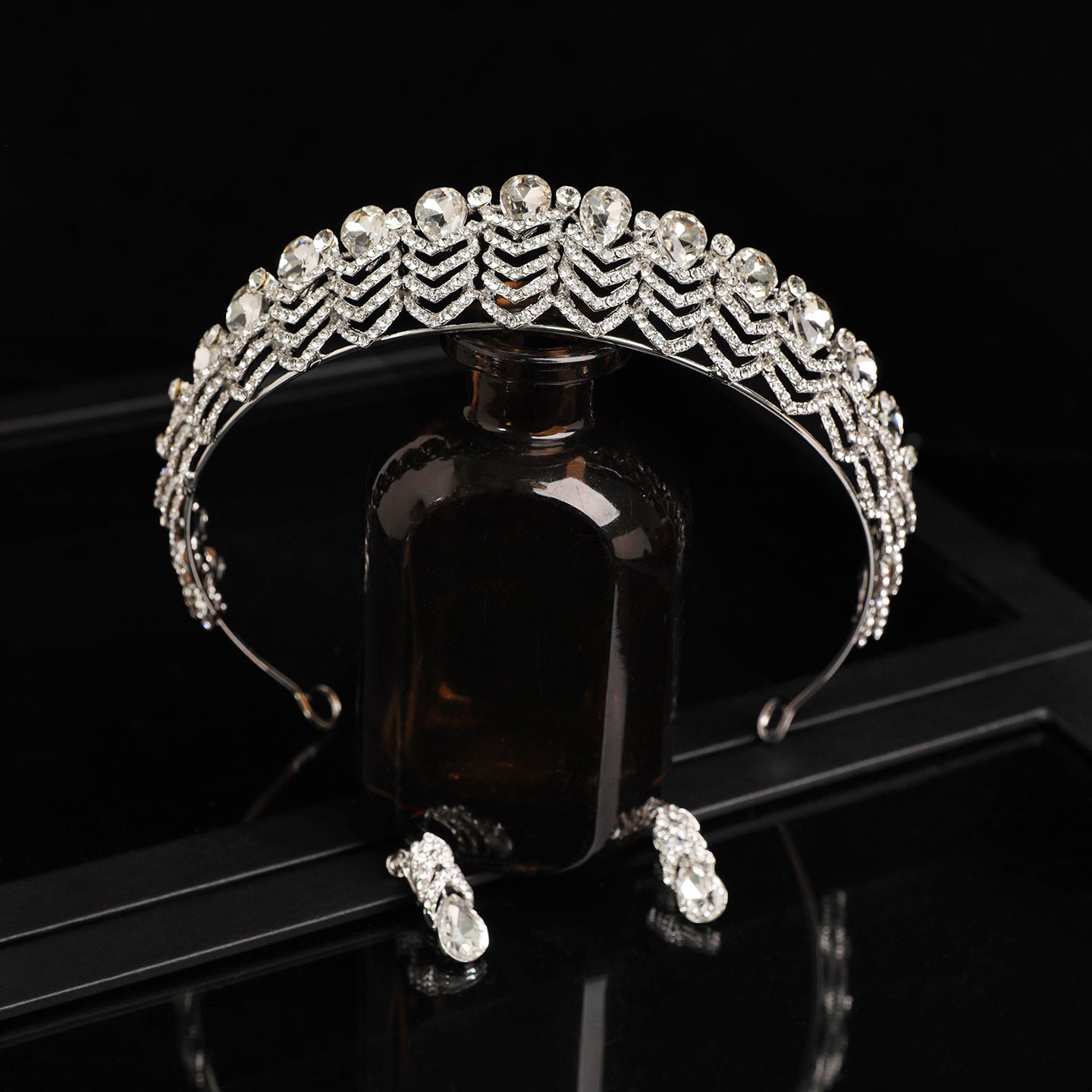 Full-Circle Crystal Bridal Crown
