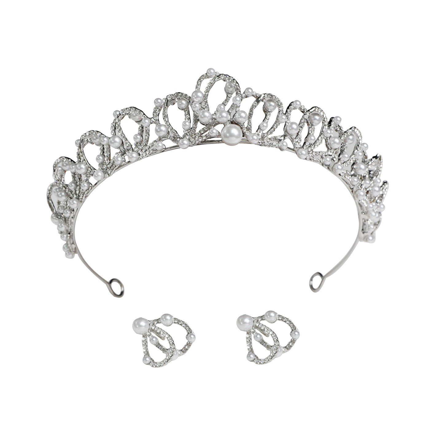 Crystal and Pearl Bridal Crown
